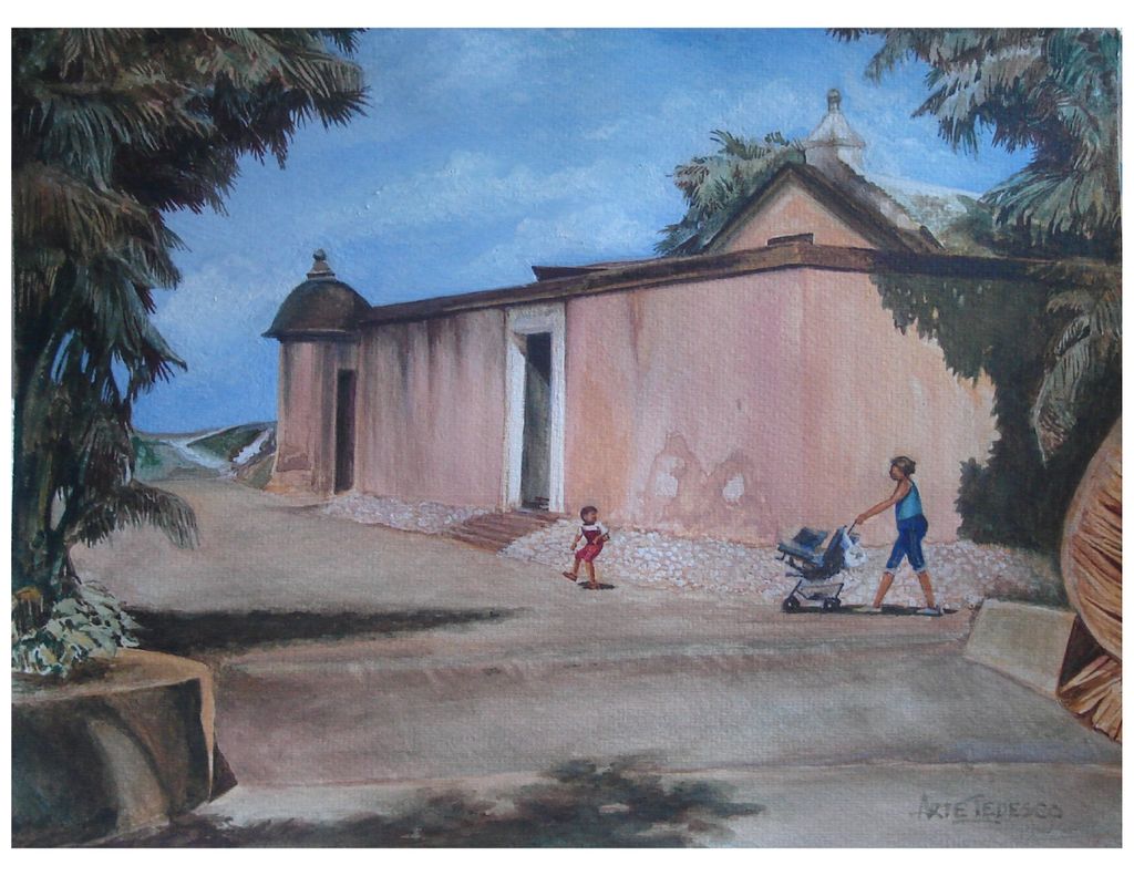 San Juan, Puerto Rico - Watercolor