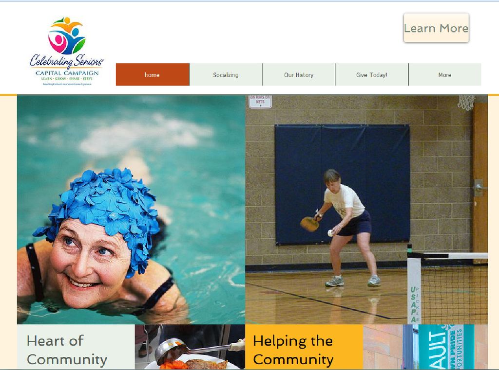 Community Fundraiser website.  Used to educate peo