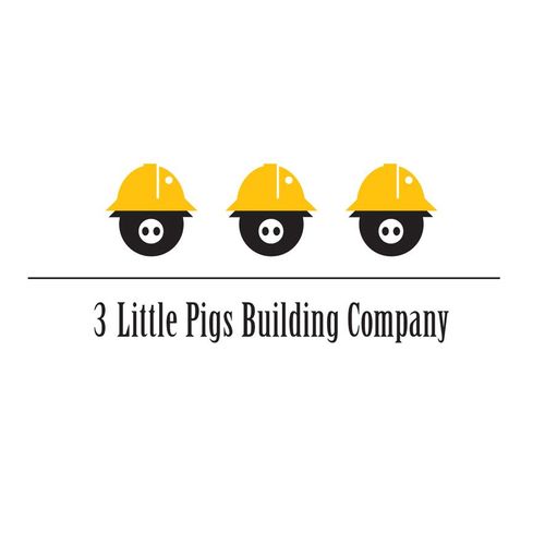 logo for 3 little pigs building co.
