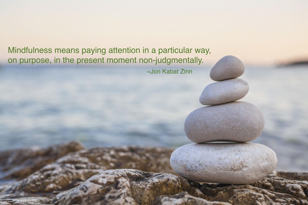 Mindfulness means paying attention in a particular