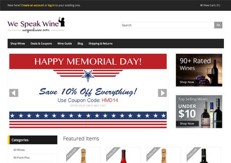 WeSpeakWine.com - Online Wine Retailer, eCommerce 