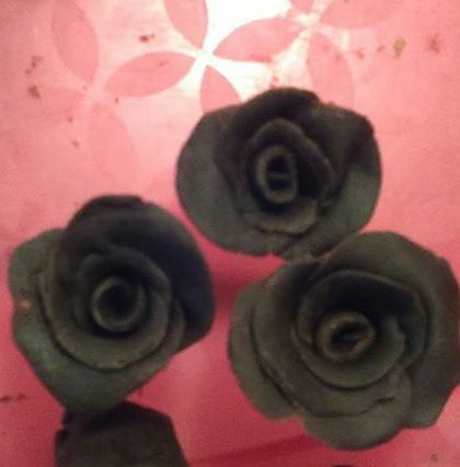 Handmade chocolate roses