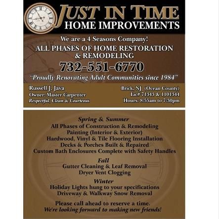 Just In Time Renovations & Remodeling
