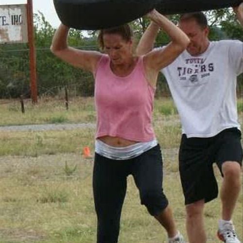Tracy's Boot Camp Obstacle course.
