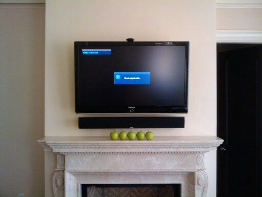 Commercial flat panel installation at a hotel in D
