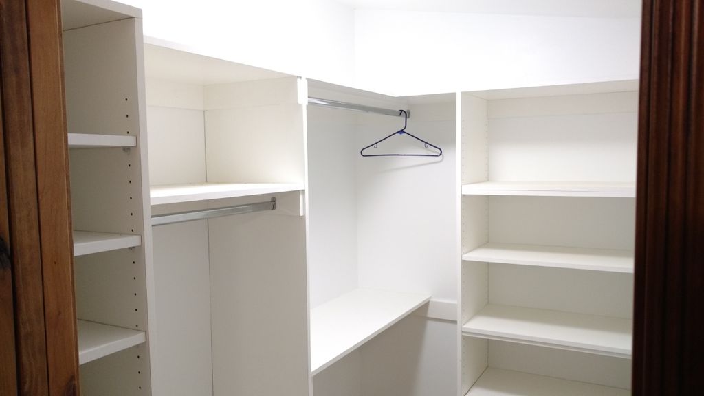 We also can make custom closet organizers.