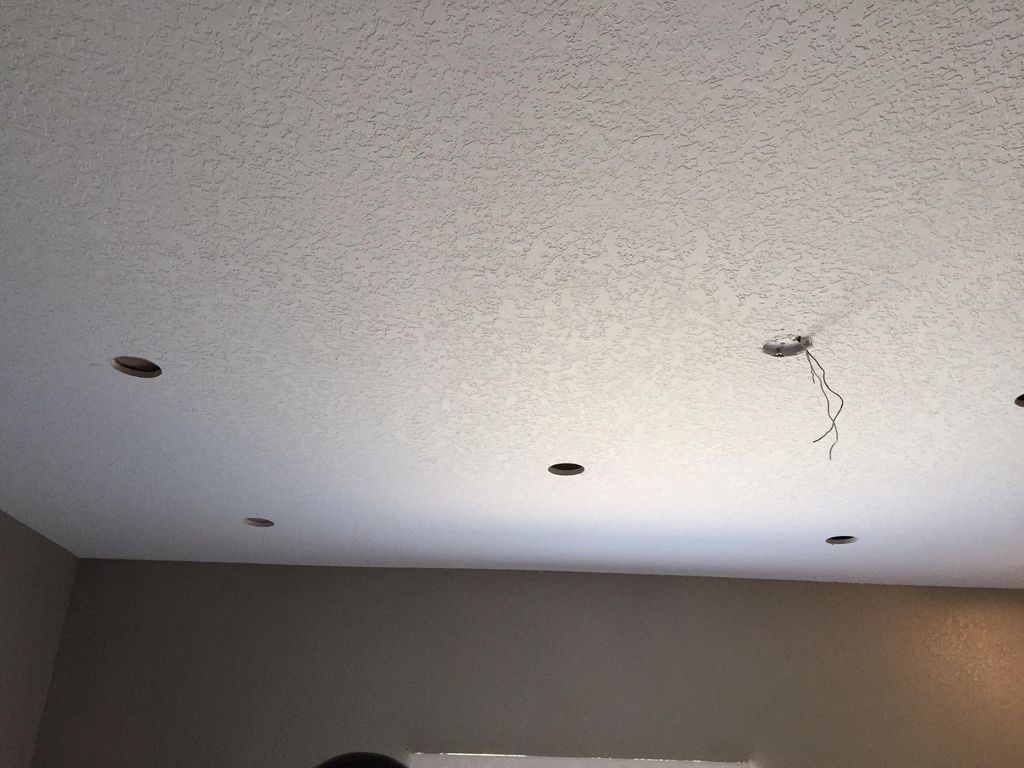 4" LED recessed lighting and fan installation