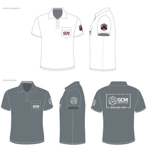GCM brand - apparel for onsite employees