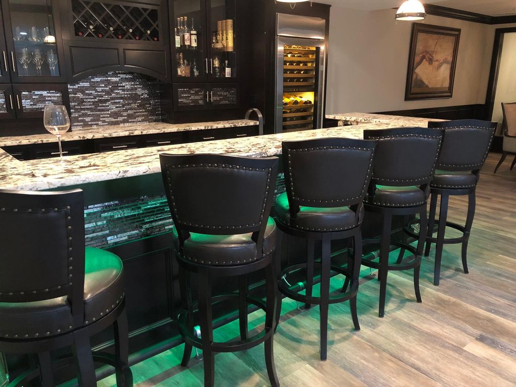 LED lighting under the bar