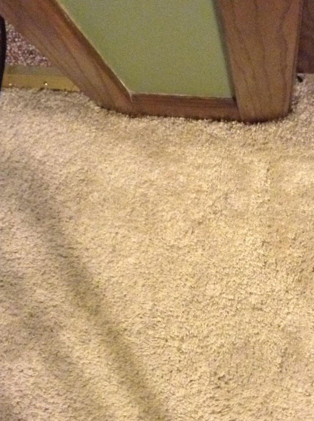 Same area, and the stain is gone!