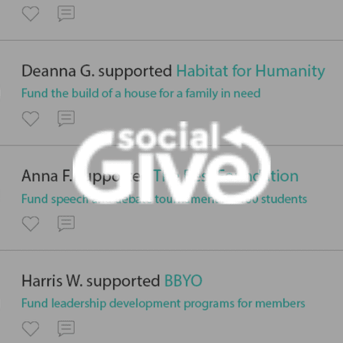 SocialGive - website, mobile app, consulting