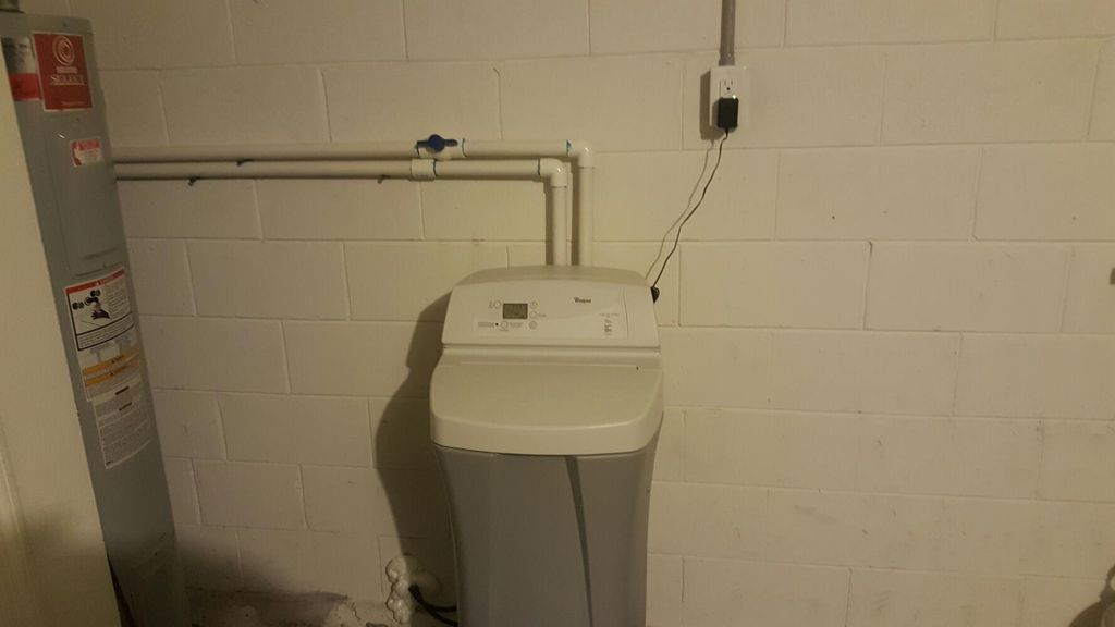 water softener installation finish