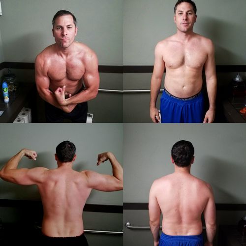  4 week transformation -7lbs 5 1/2 inches loss