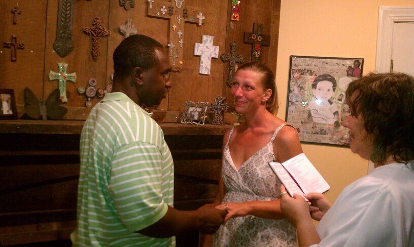 A baptism and marriage ceremony for my  oldest dau