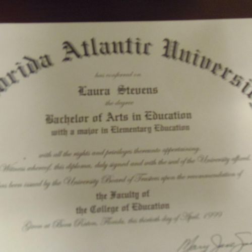 Florida Atlantic University Bachelor of Arts in Ed