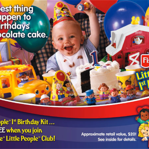 First birthday promotion for Fisher-Price Little P