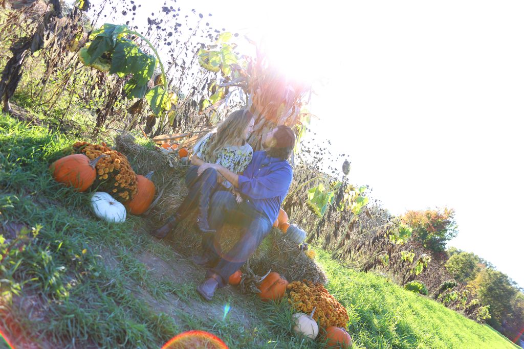 Beautiful lighting at the pumpkin patch with Amy a