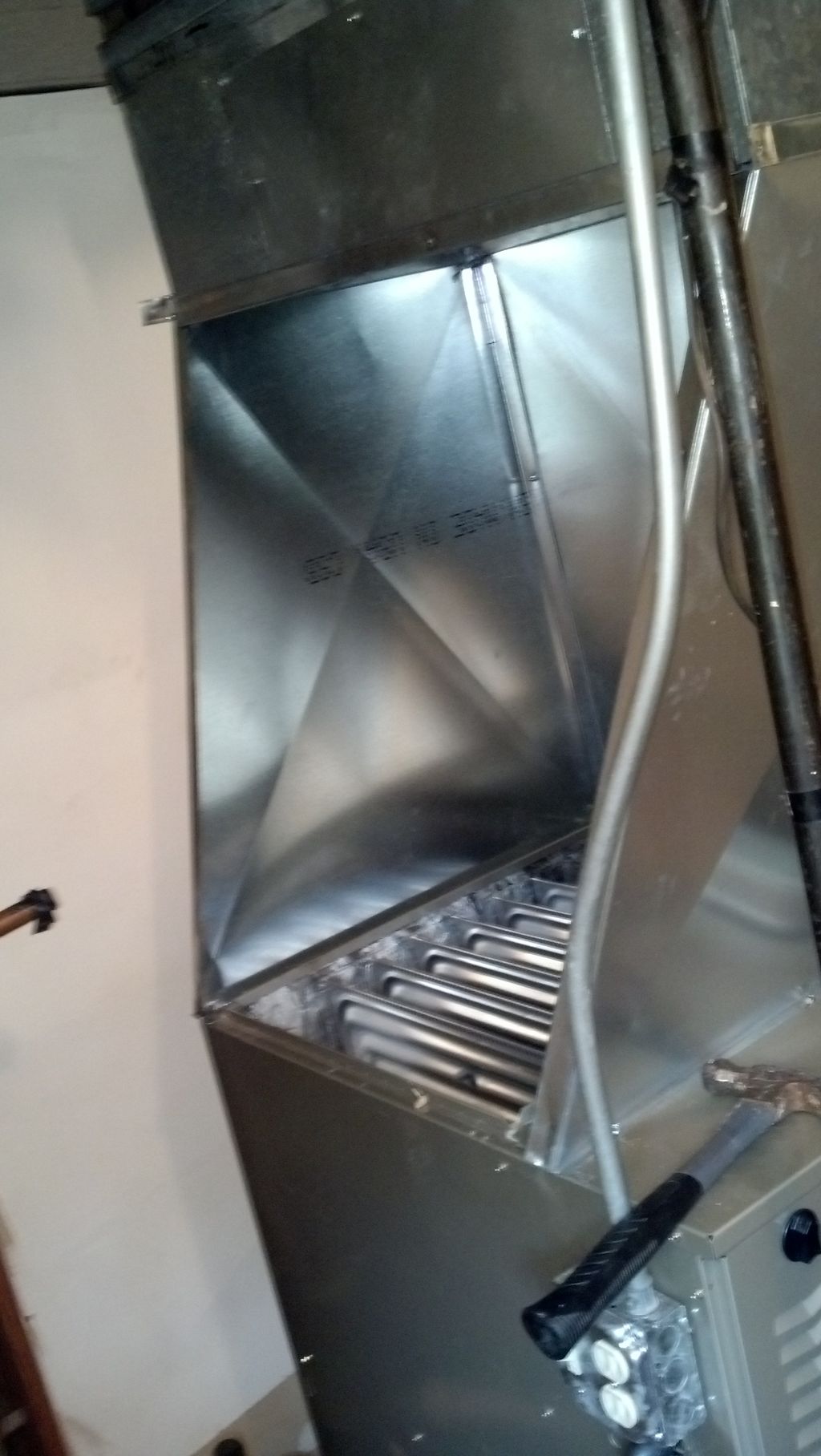 Plenum before A-Coil Installation.