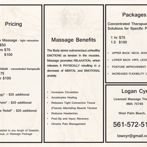 Massage Therapy Flyer