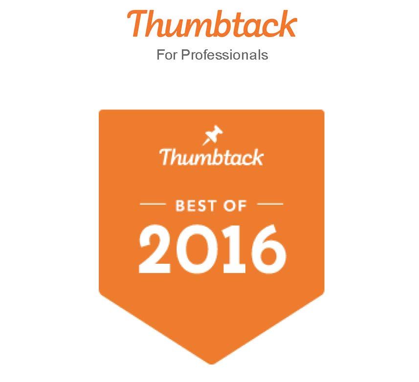 We're proud to have won both Thumbtack's Best of 2