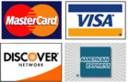 We Accept major credit cards