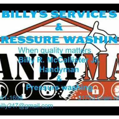 Billy's service's & Pressure washing