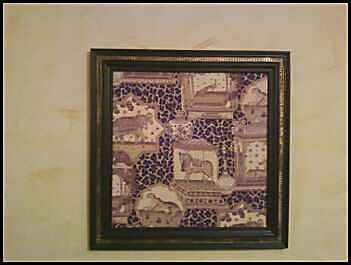 Leftover molding from the border was used to creat