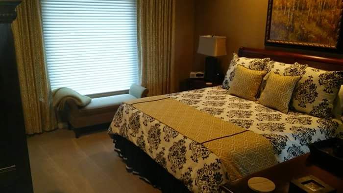 Afrer.  Bed made to perfection