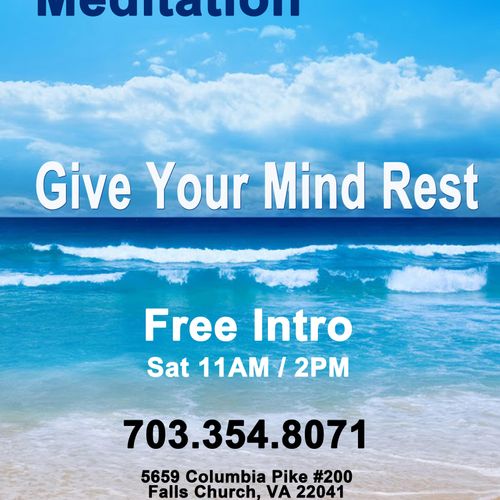 Give your mind rest at Arlington Meditation