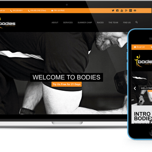 Bodies Fitness and Health Center - Website Design 