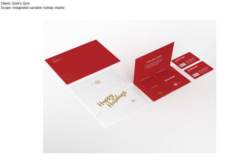 Integrated Variable Data Holiday Mailer