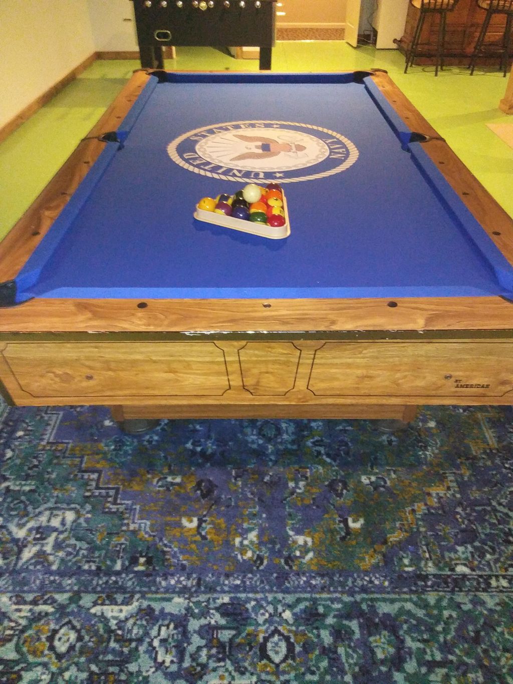 Pool Table moved and custom felt Installed