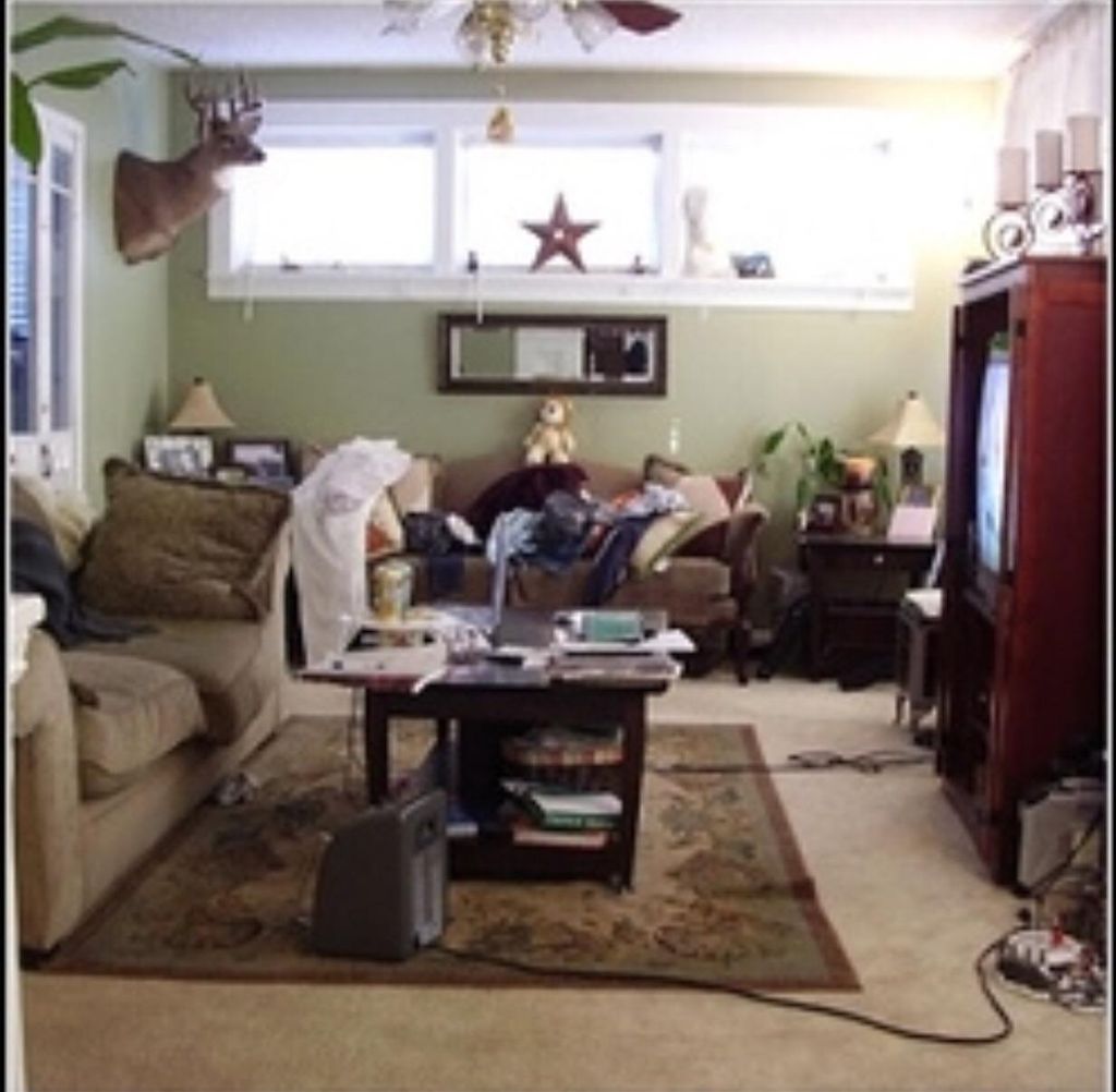 Family room before
