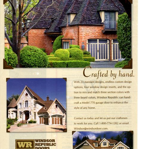 ad slick for home building industry magazine