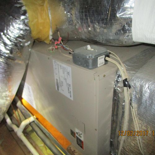 This air handler which was in the attic must have 