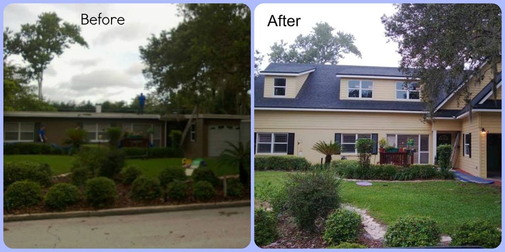 Second Story addition on a home in Orlando.  The F