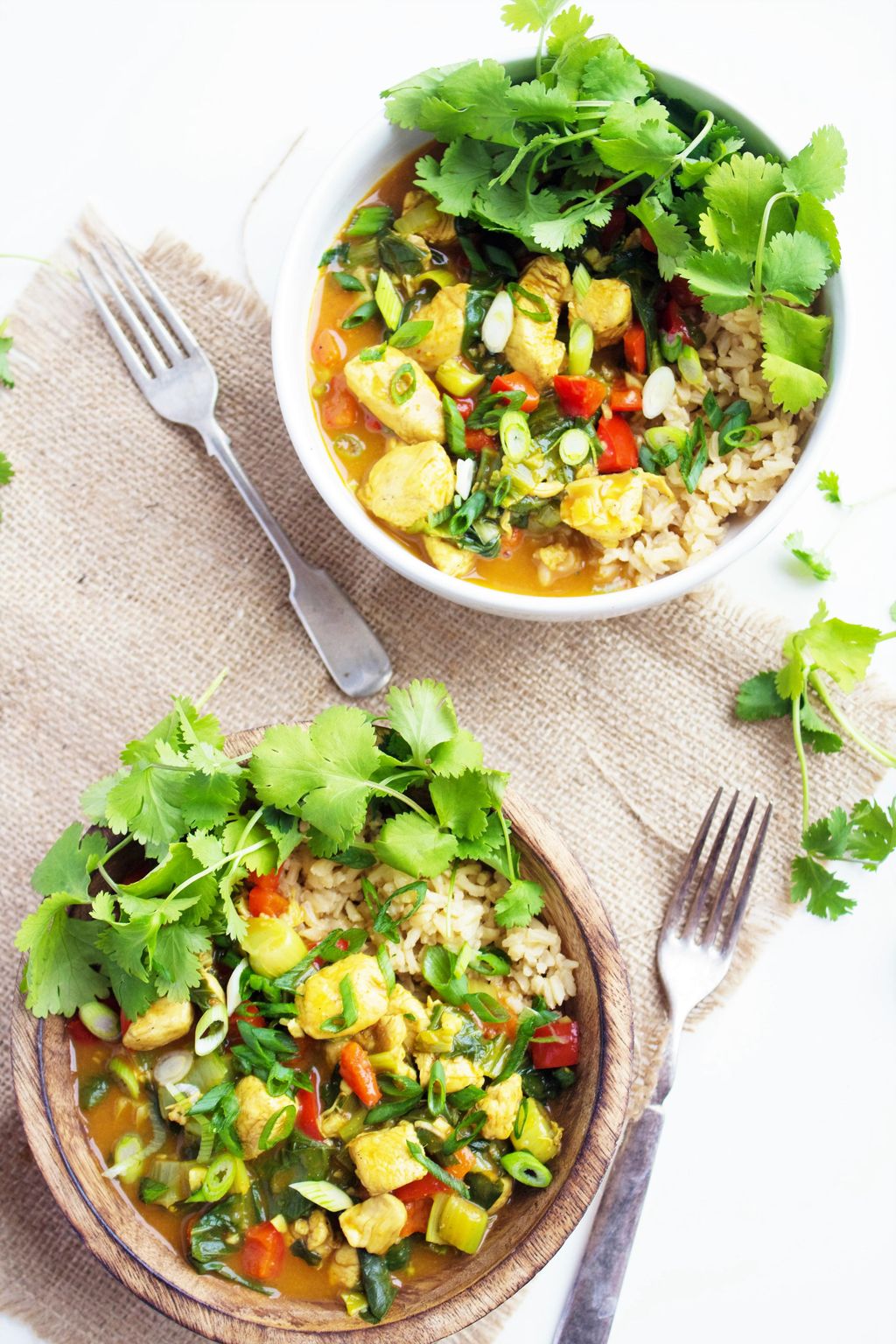 Chicken Coconut Curry with Brown Rice