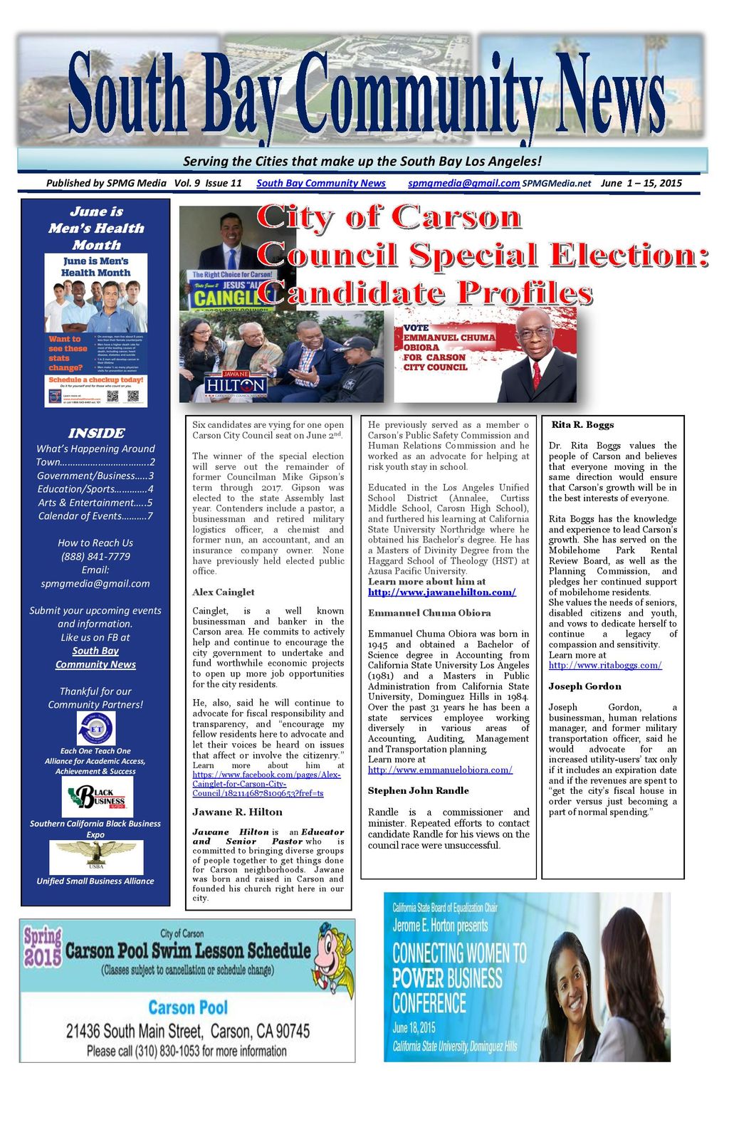 South Bay Community News - June 1-15, 2015 Edition