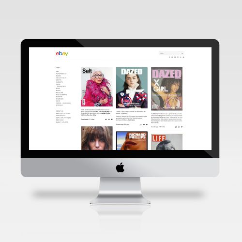 eBay's Tumblr Website / Design & Dev