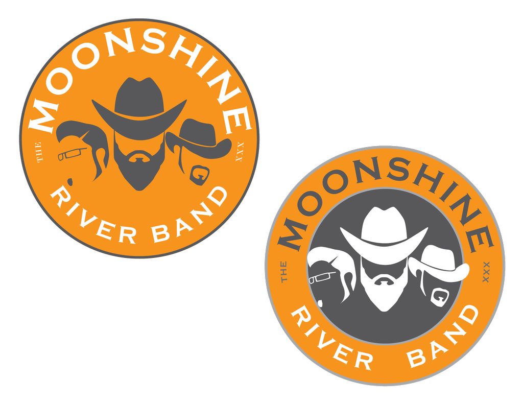 The Moonshine River Band branding stamps, 2015.