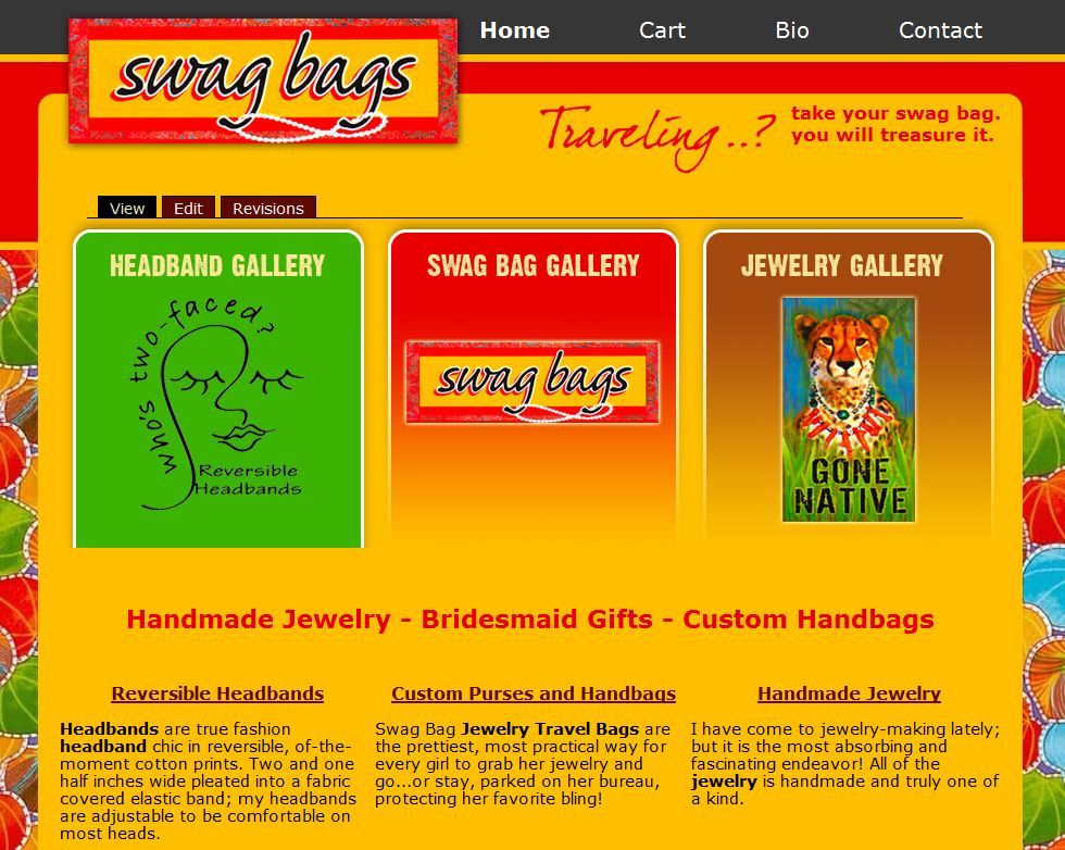 Swag Bags Website