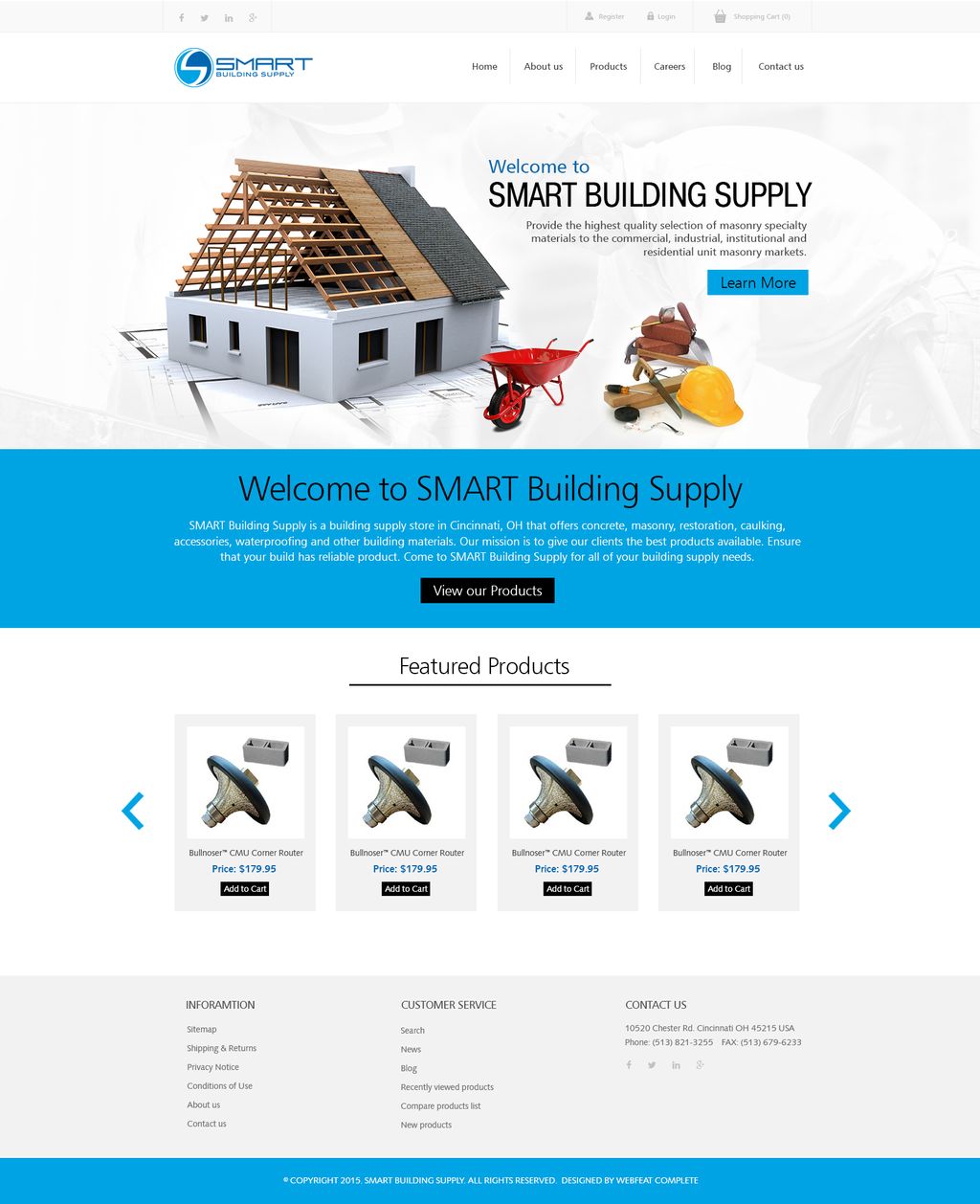 Ecommerce Site for Smart Building Supply.