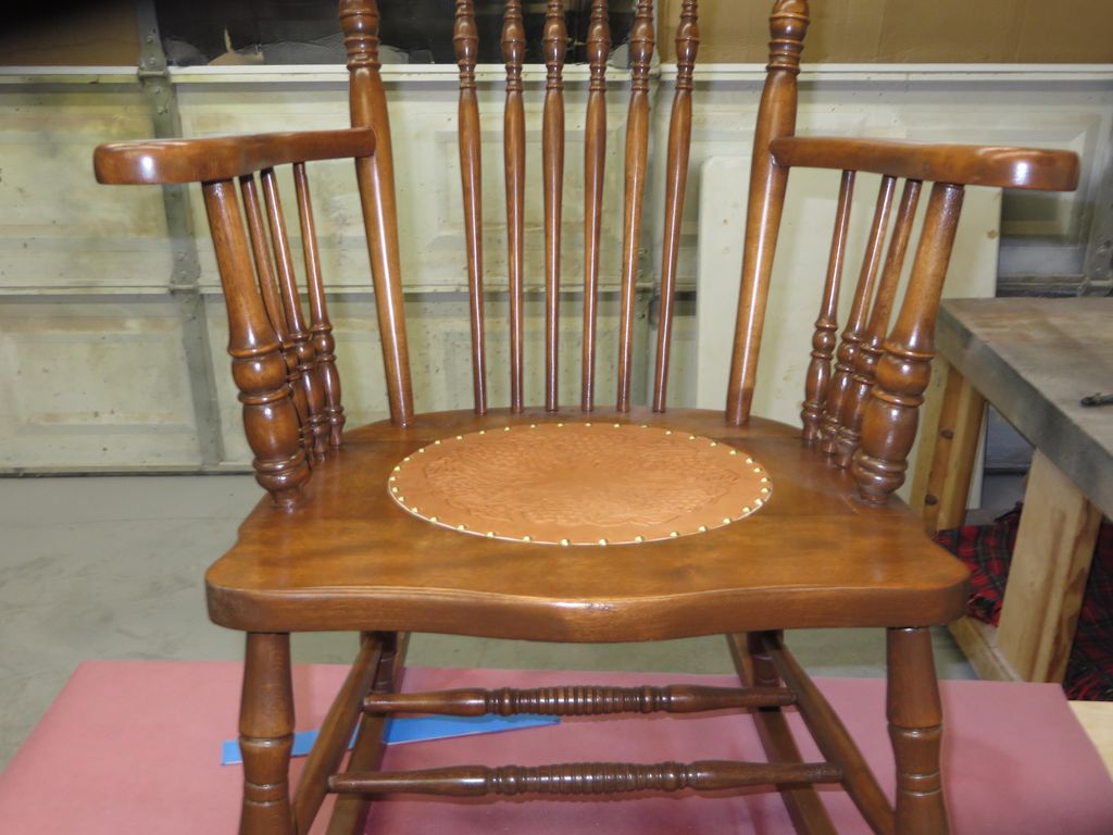 After photo rocker all done with new leather seat