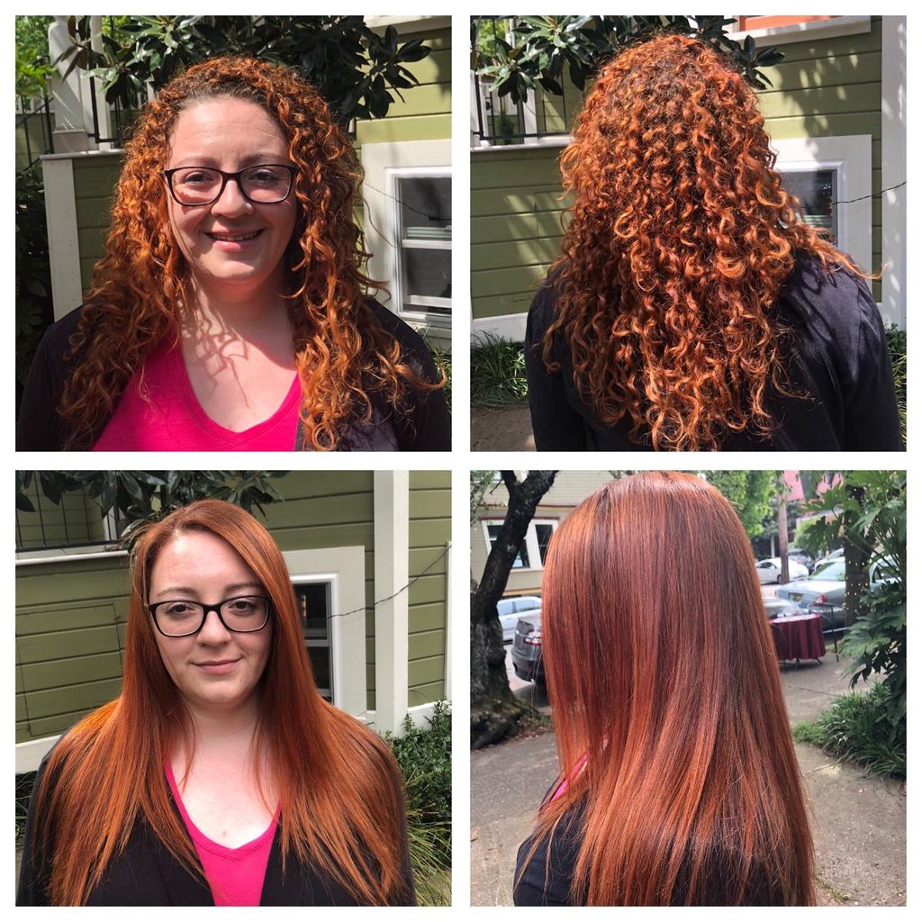 Brazilian Blowout and a beautiful copper red dimen