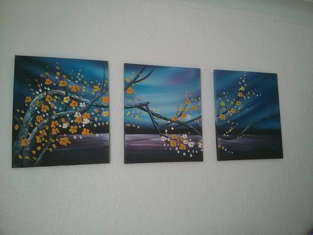pictures hung.