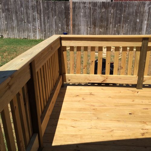 This deck was built in a south Austin home.