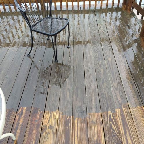 Before - power wash
