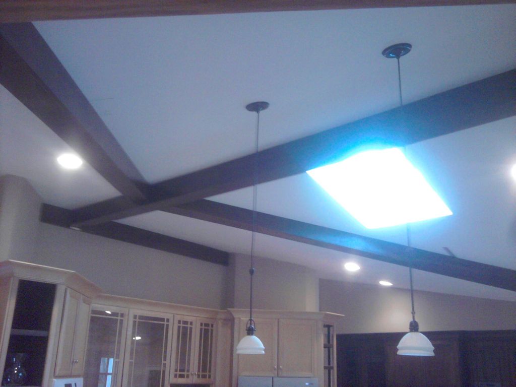 BEAMED CEILING IN KITCHEN ADDITION