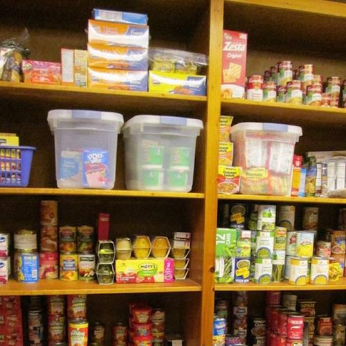 One of the school pantries that we created and sto