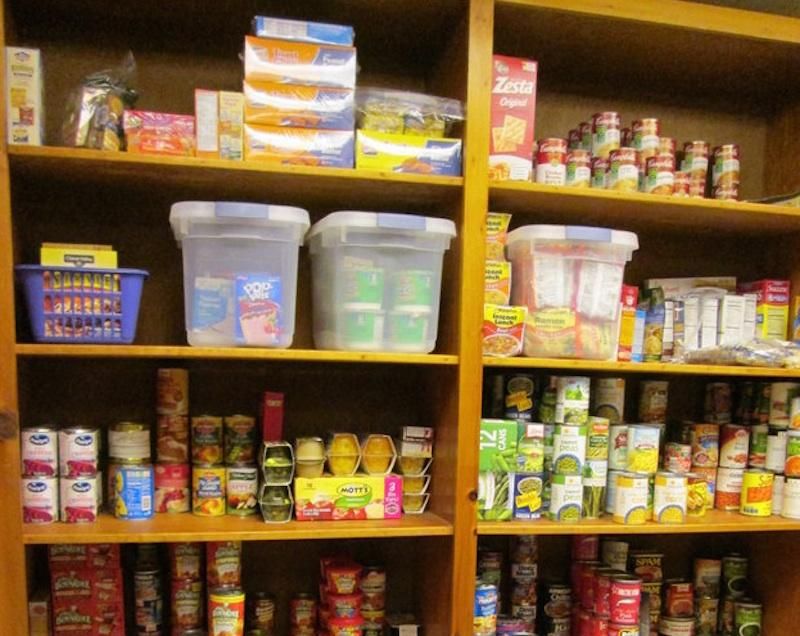 One of the school pantries that we created and sto